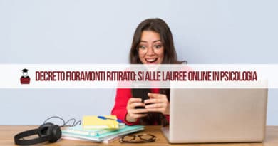 Laurea Psicologia Online ancora possibile: Decreto Fioramonti Ritirato
